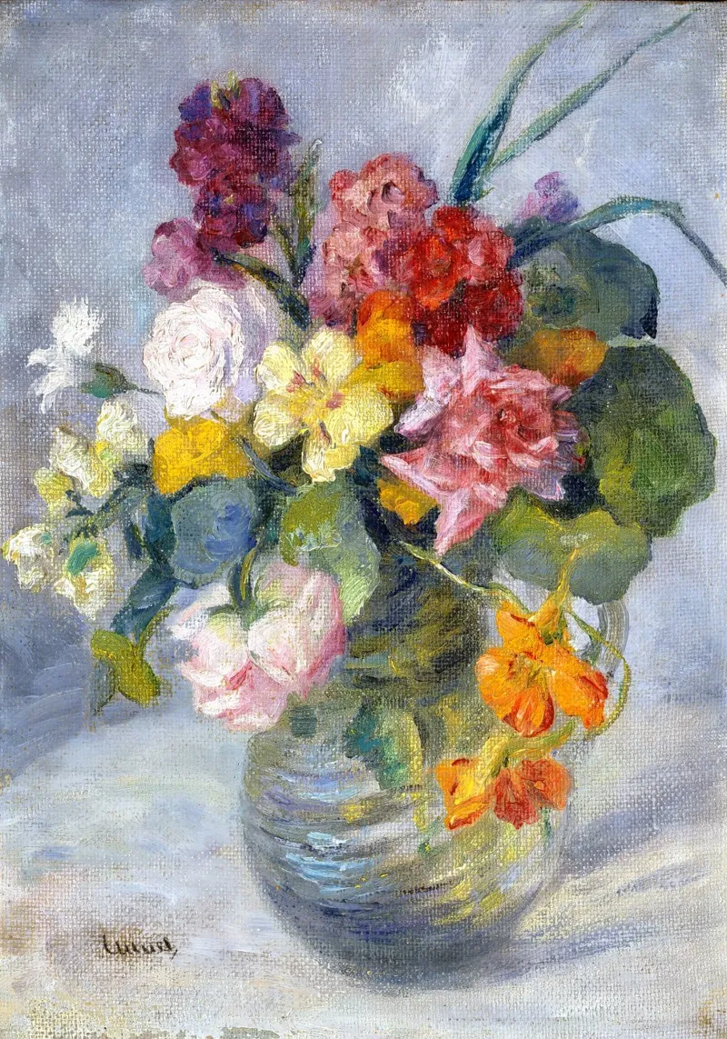 Edward Cucuel - Natura morta floreale plexiglass da ARTOTHEK
