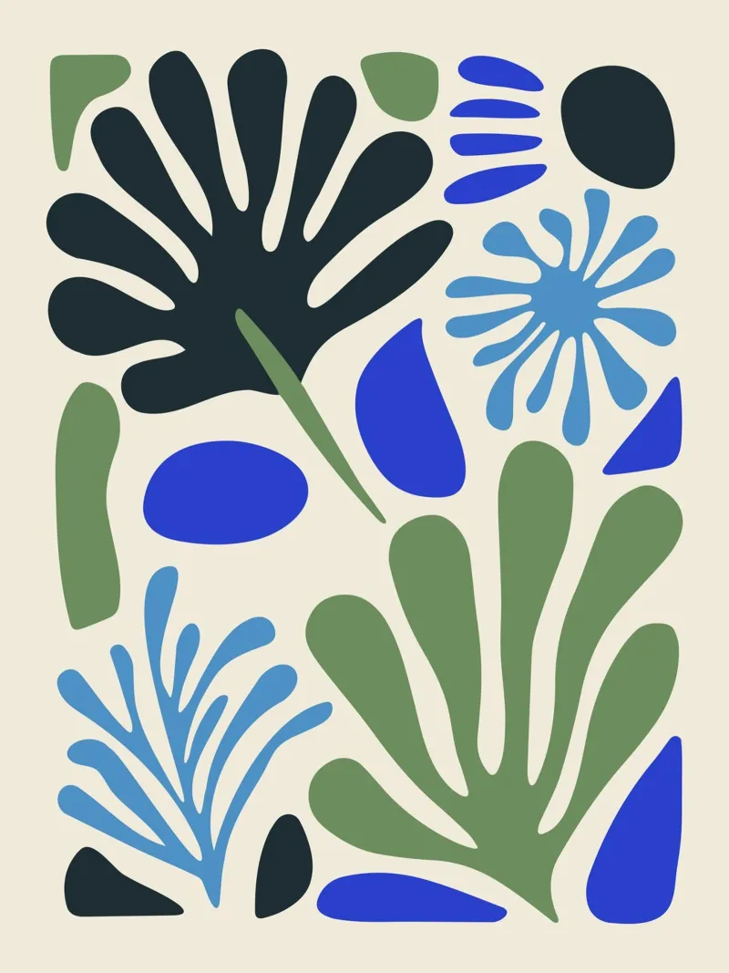 Jardin abstrait panneau forex de cafelab