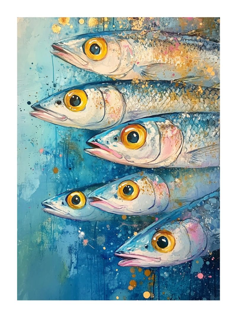 Strahlende Fische Poster von Spice & Style