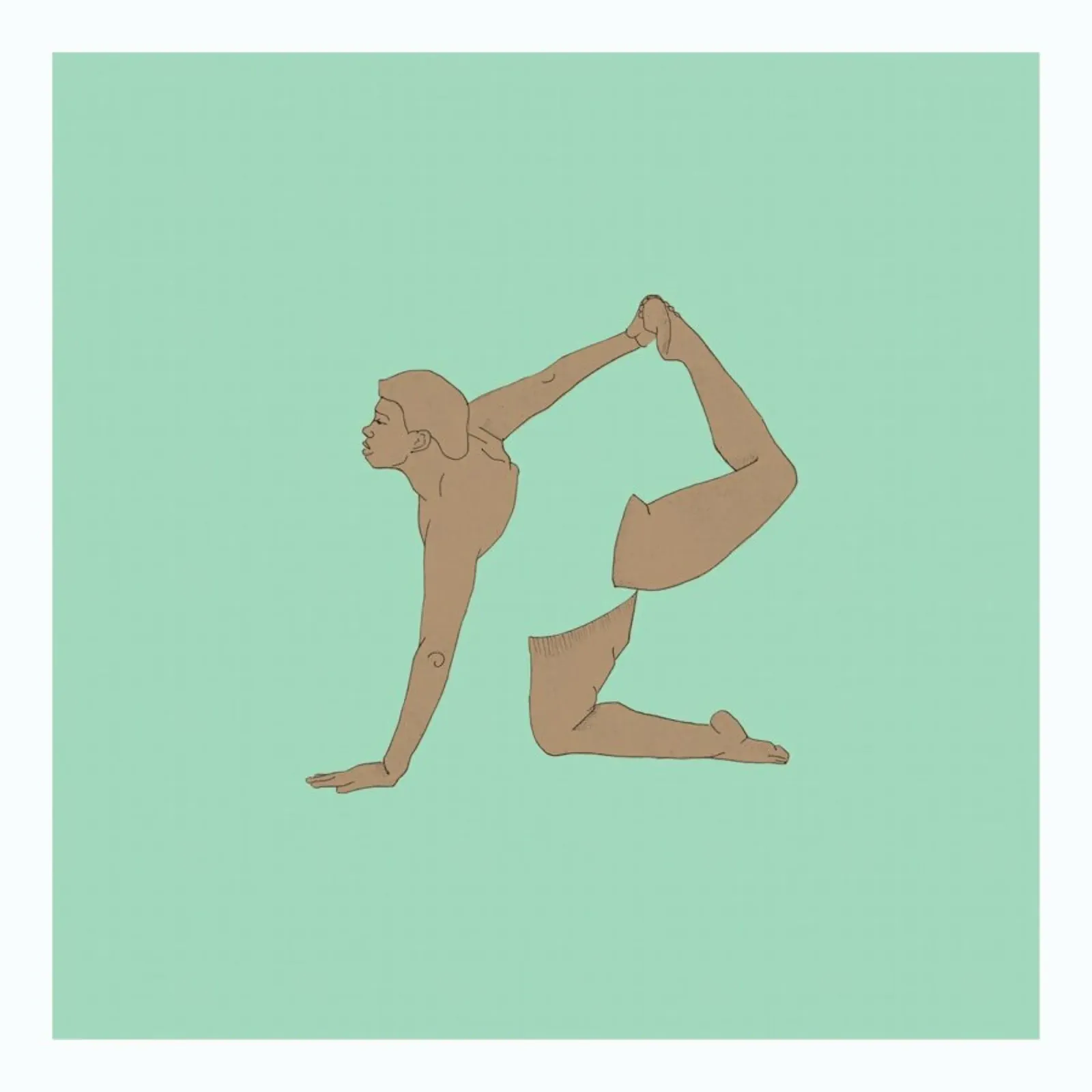 Yoga Practice 10 Acryl-Glas von Sandra De Leon