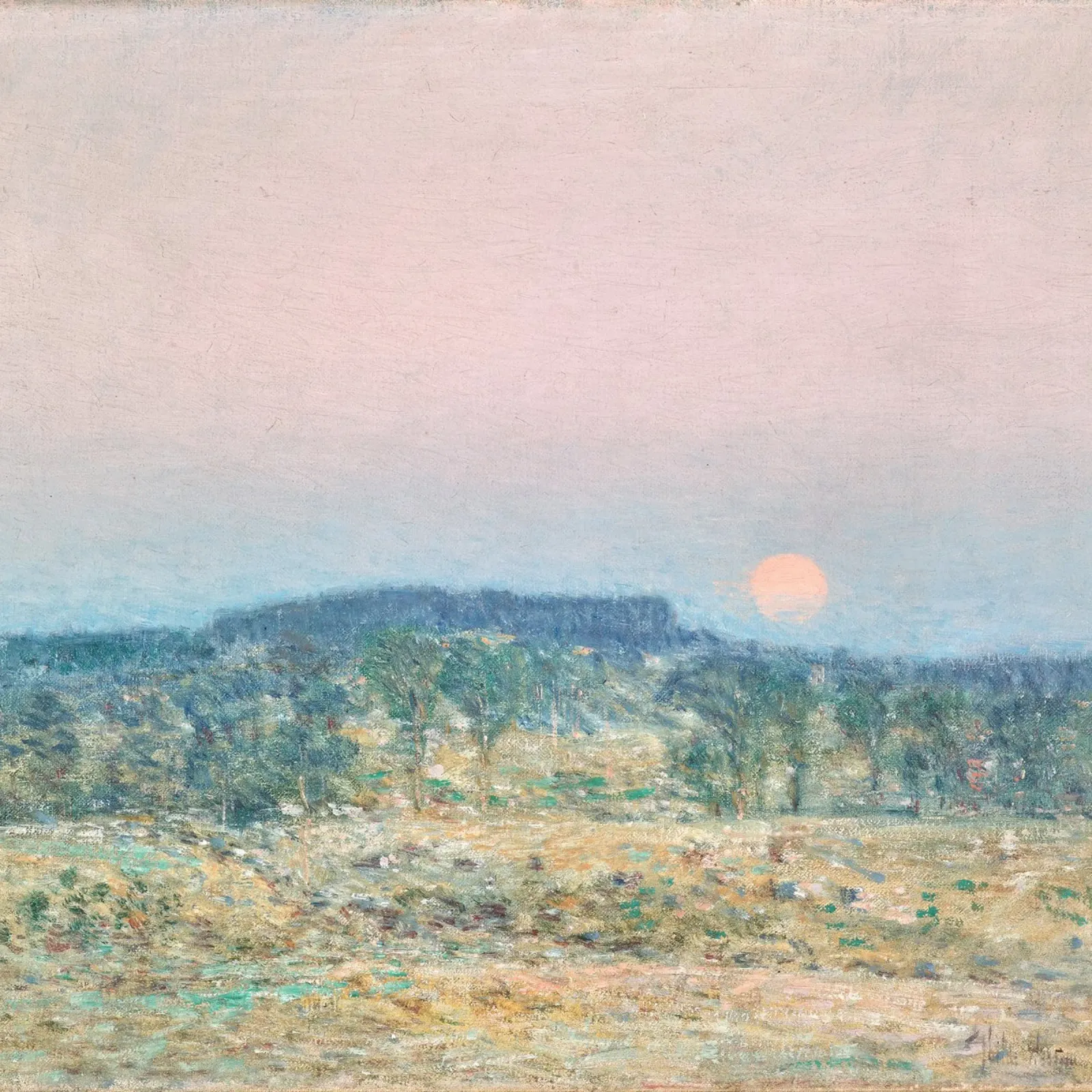 Boho Landscape September Moonrise pannello forex da apoloprints