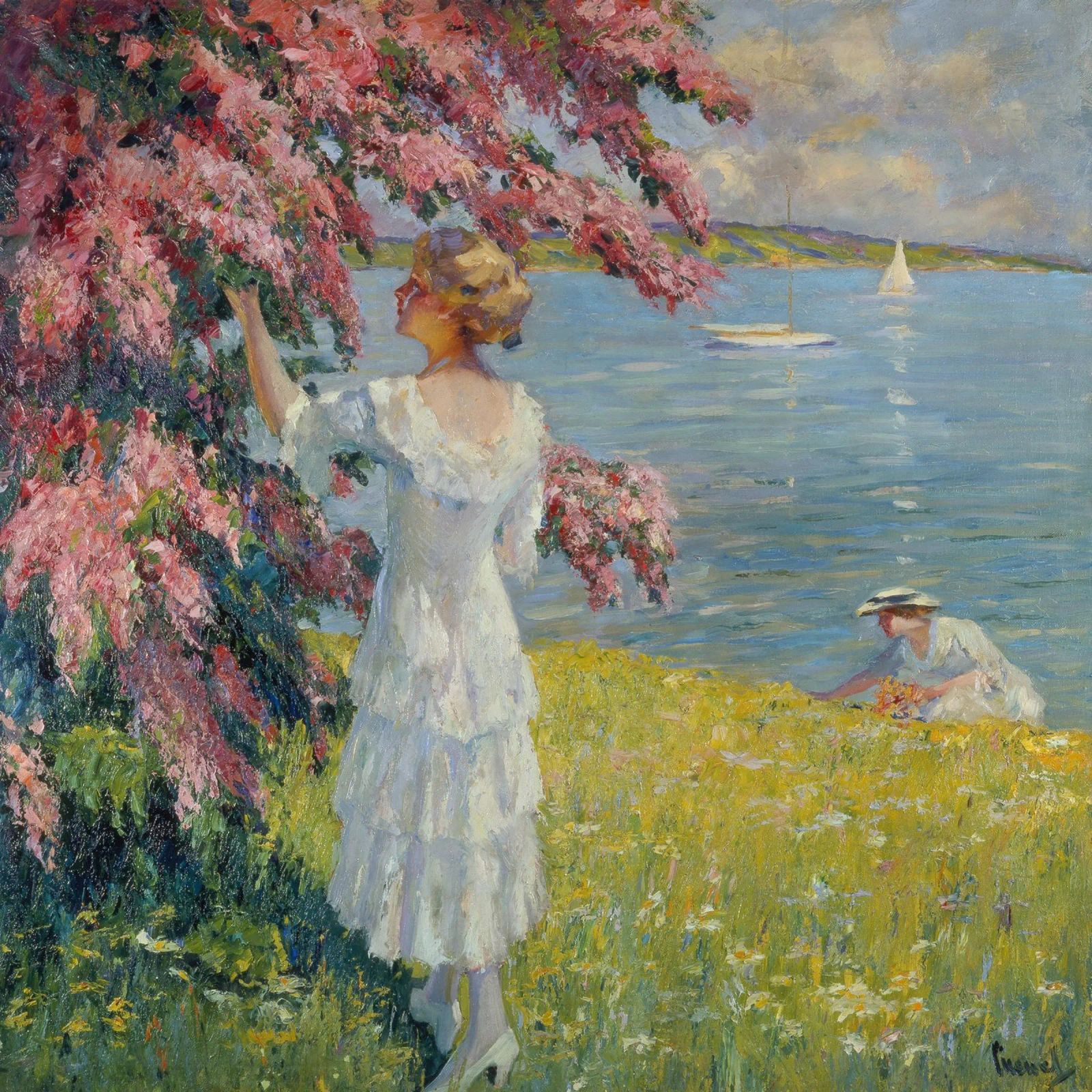 Edward Cucuel - Under the hawthorn canvas by ARTOTHEK