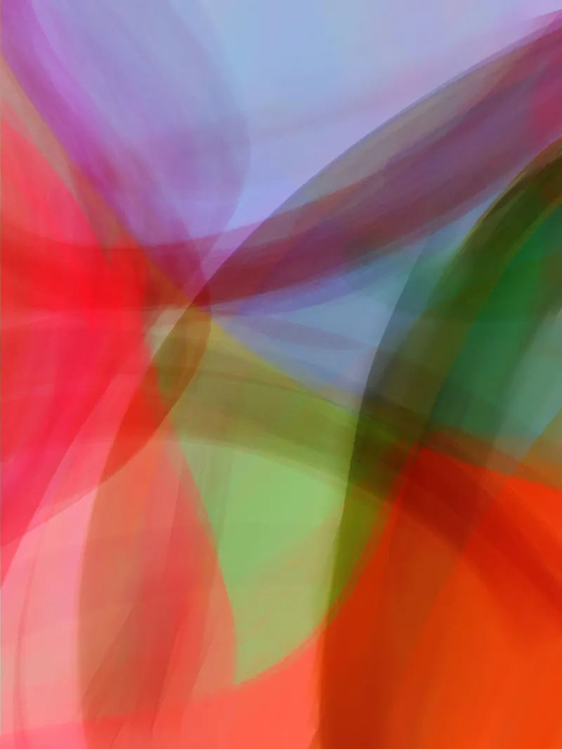 Color Swirls 2 | Soft Petals | Coral Green Lilac poster con telaio in plastica da sabidussi