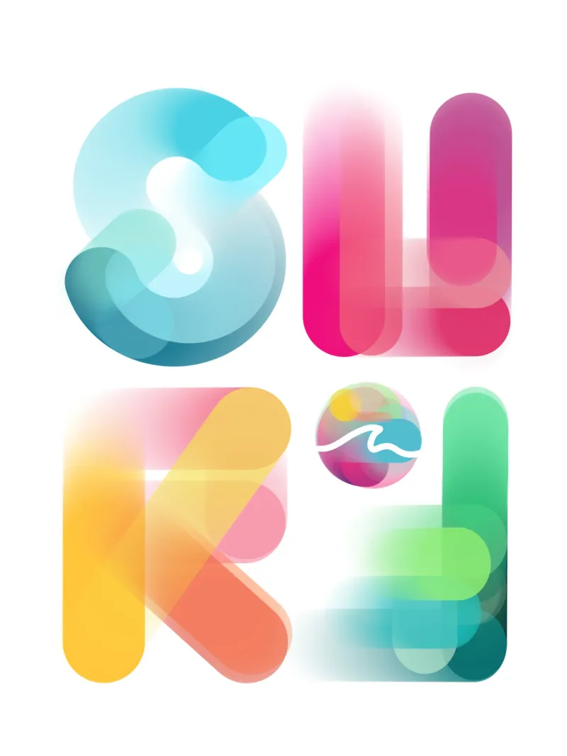 SURF Poster Surfing Surfer Girl Leinwand Surfen Poster Meer poster with wooden frame by LIMITED EDITION LETTERS