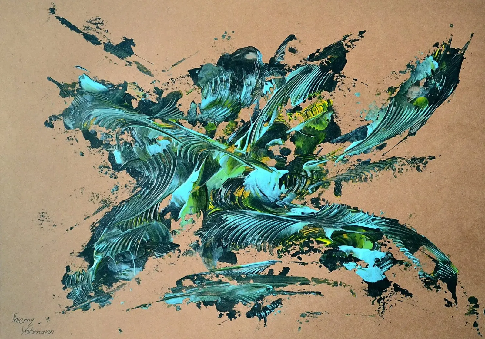 NATURAL STYLE 29 pellicola backlit da Thierry Vobmann Abstract painting