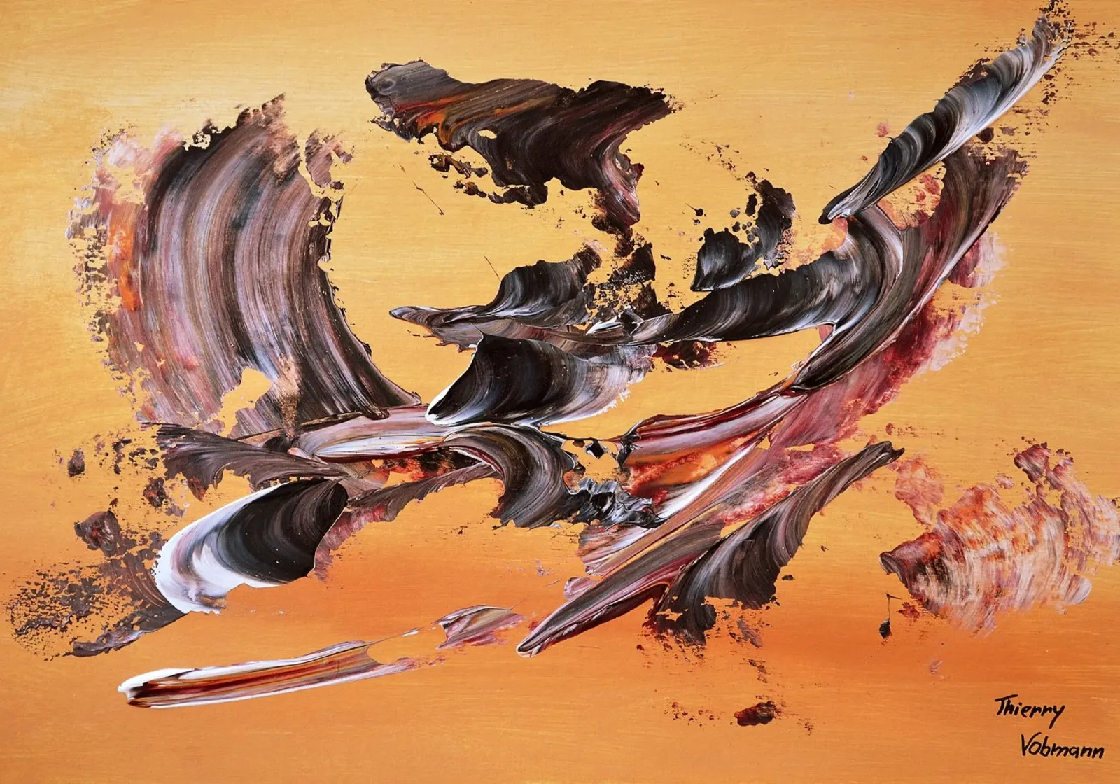 IDEAL GIFT 125 pellicola backlit da Thierry Vobmann Abstract painting