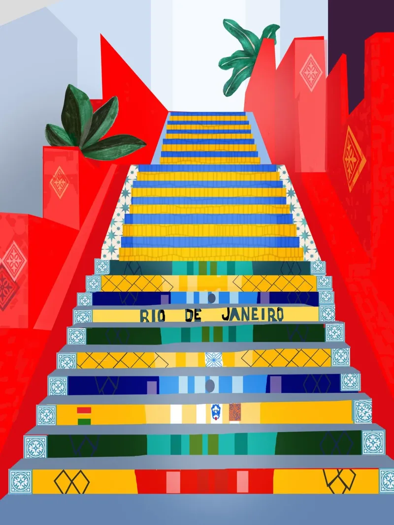 Rio de Janerio, Brazil poster with plastic frame by PetrArts
