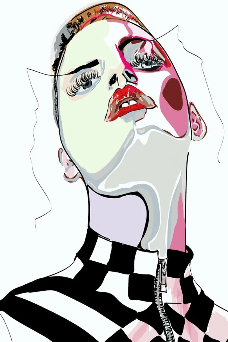 Pretty in Pink 4 poster con telaio in plastica da Marcell Naubert