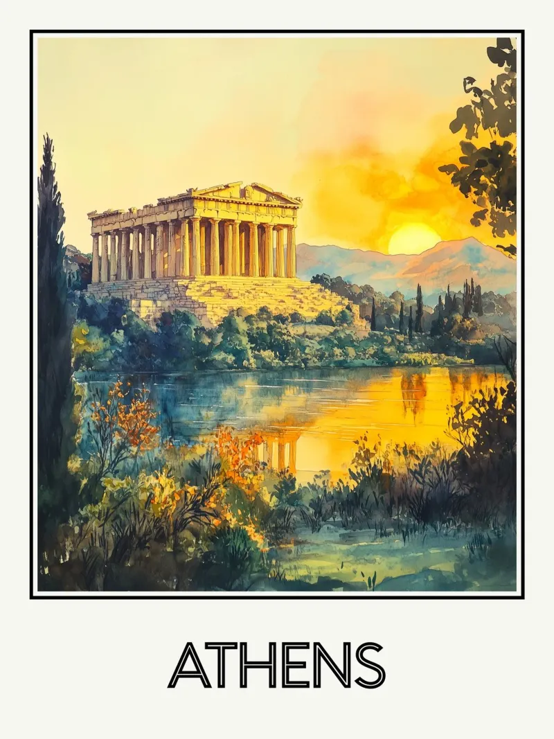 Atene plexiglass da Frame the World
