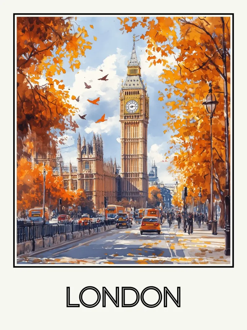 Londra poster da Frame the World