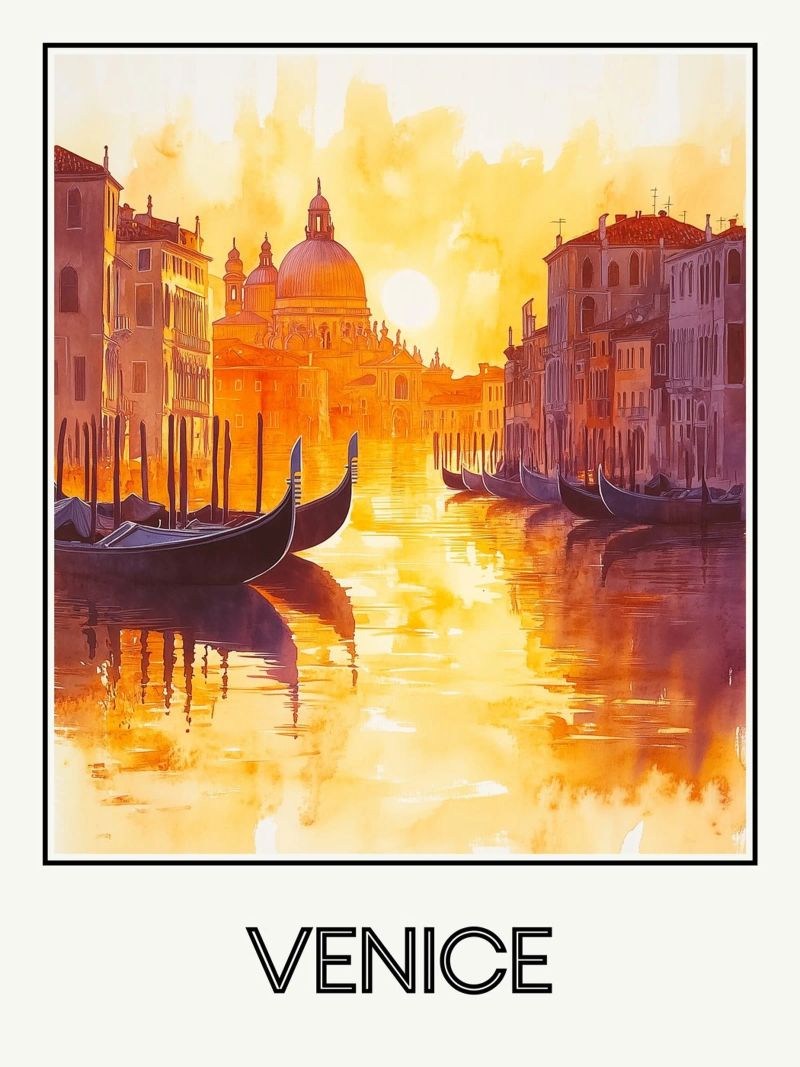 Venise Poster von Frame the World