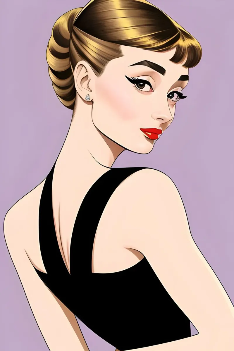 AUDREY HEPBURN pellicola backlit da ART DECO