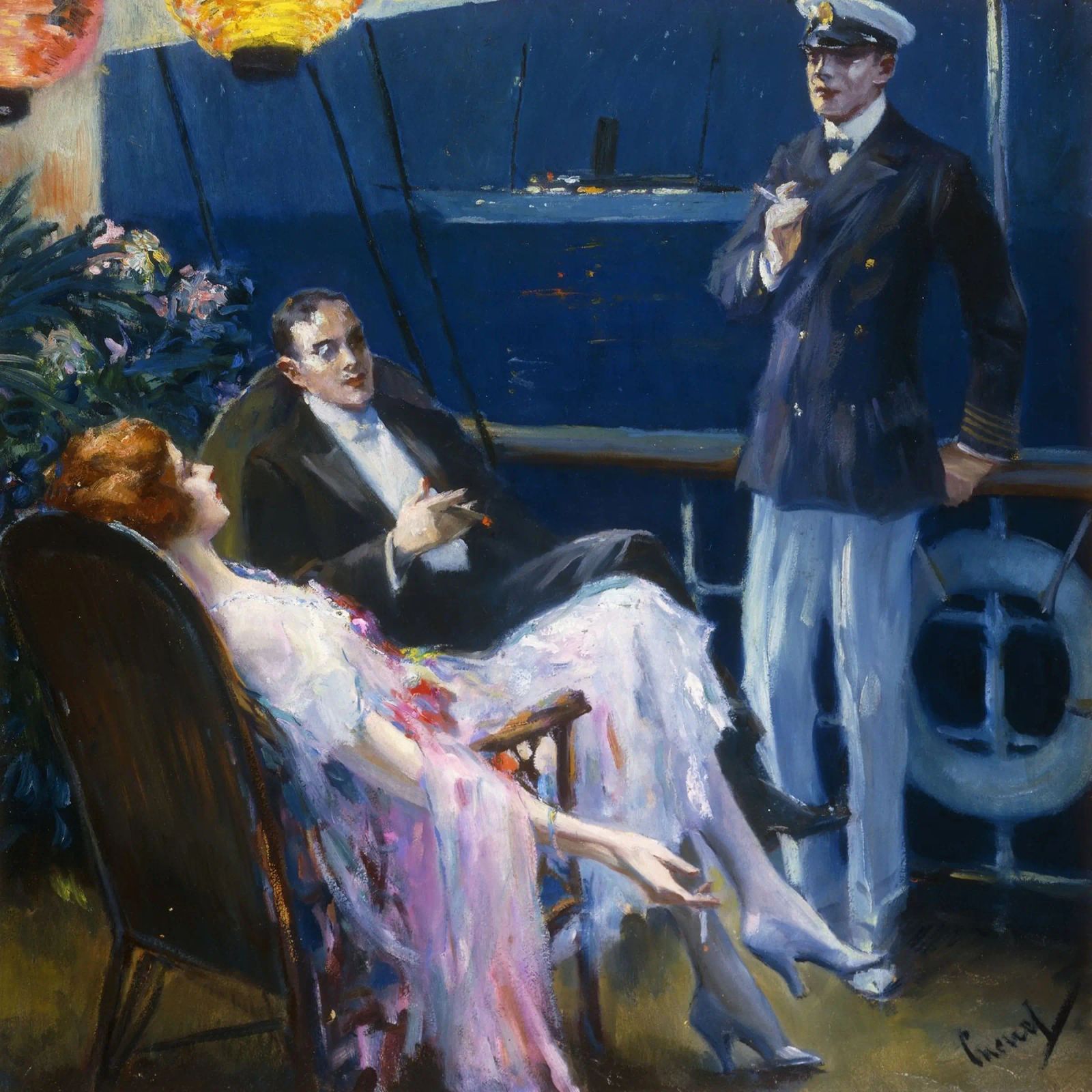 Edward Cucuel - On a Cruise canvas by ARTOTHEK
