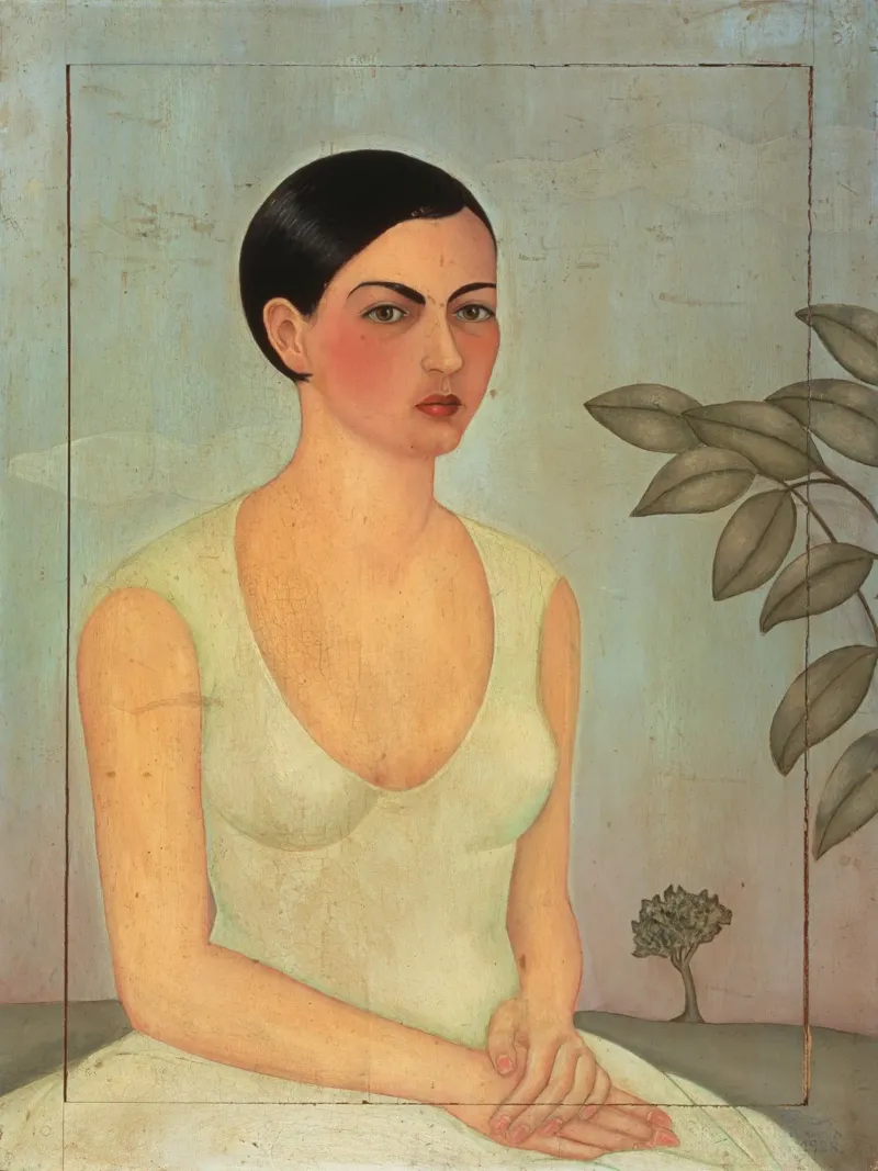Frida Kahlo - Signora in bianco carta hahnemühle da ARTOTHEK