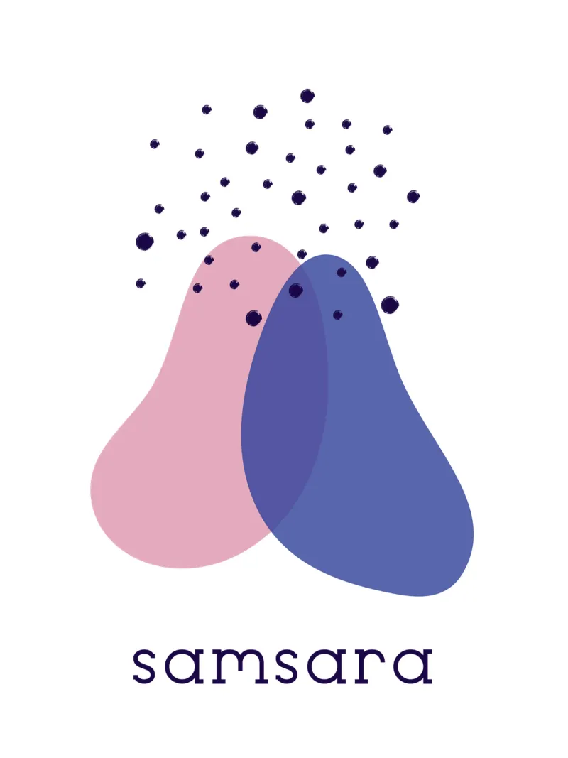 SAMSARA poster con telaio in alluminio da natural neutral