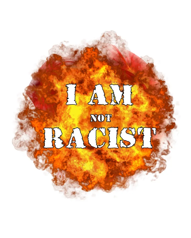 I am Not Racist Meme Art Design (No soy racista) hahnemühle de kaiyaraiya