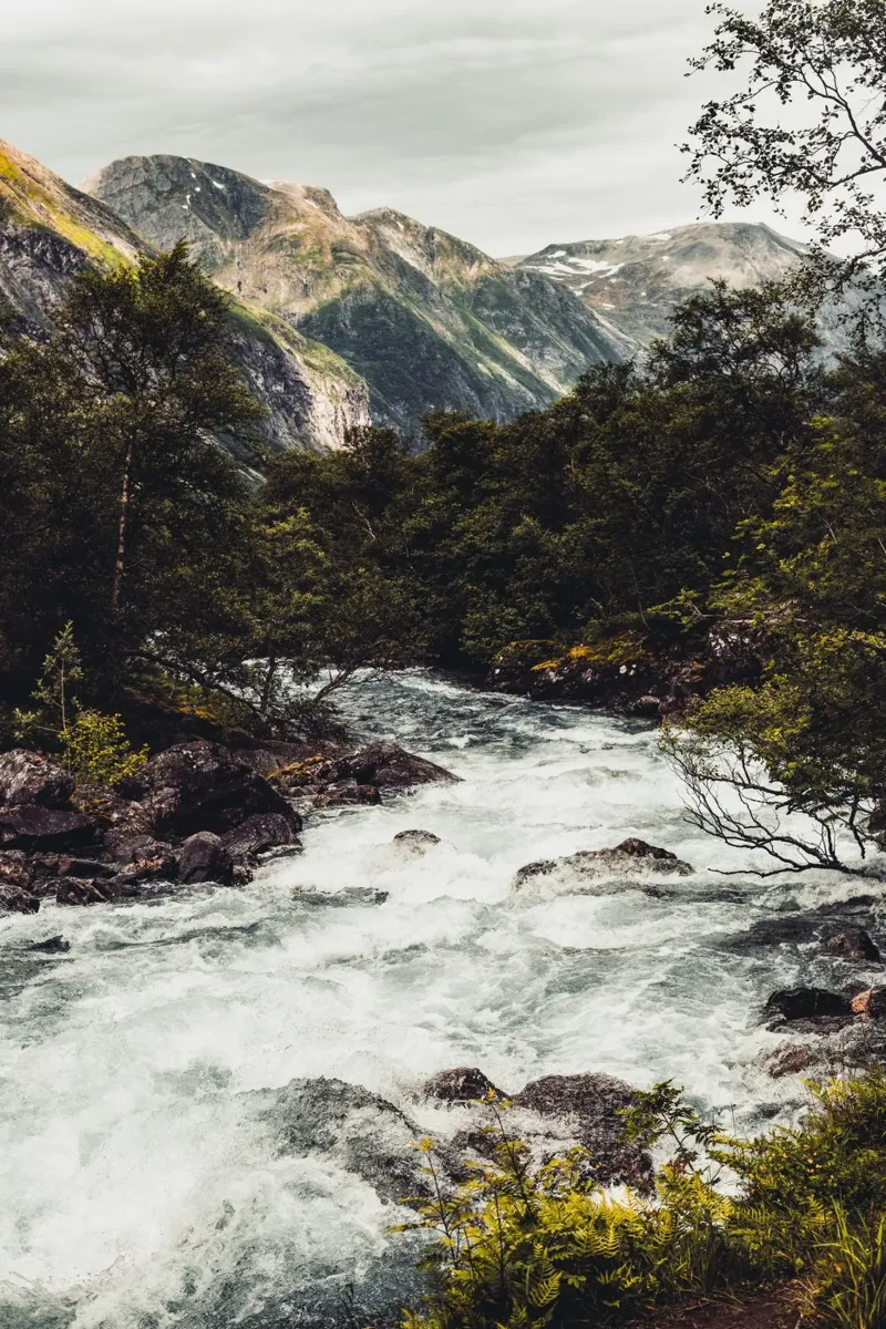 Fiume a Trollstigen alluminio dibond da thetraveller