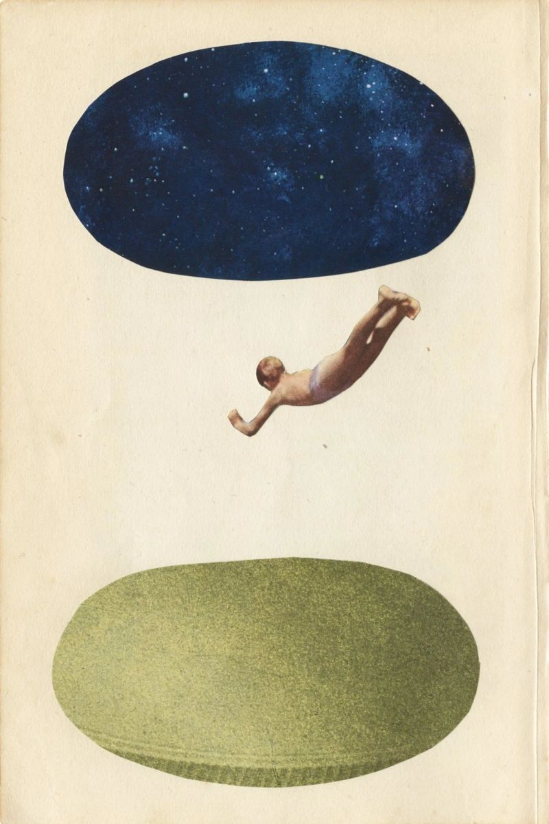 Night Swim poster by Cassia Beck Collage