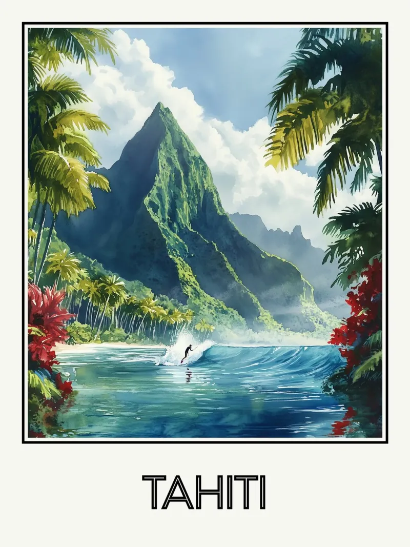 Tahiti carta hahnemühle da Frame the World