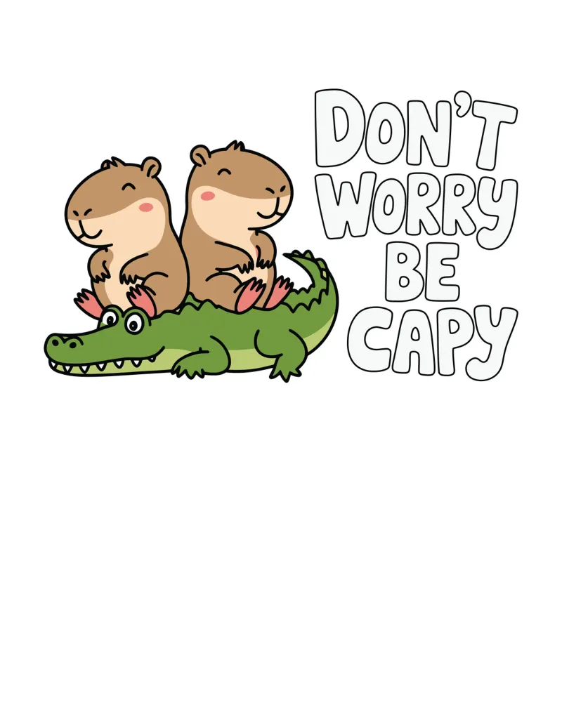 Don't Worry Be Capy plexiglass da edsonramosart