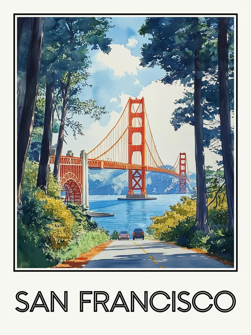 San Francisco carta hahnemühle da Frame the World