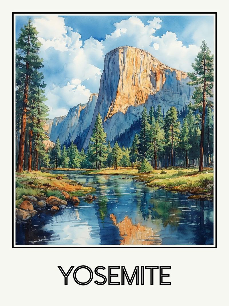 Yosemite poster da Frame the World