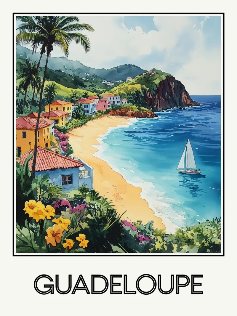 Guadalupa poster con telaio in alluminio da Frame the World