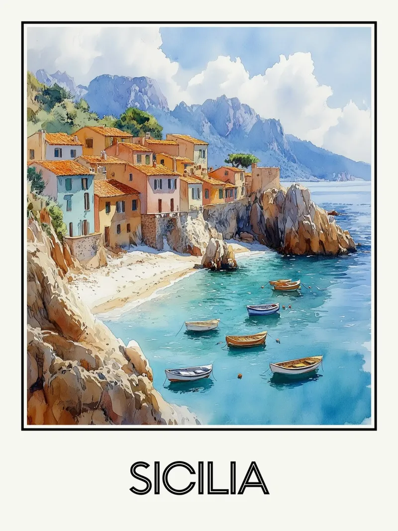 Sicile plexiglass da Frame the World