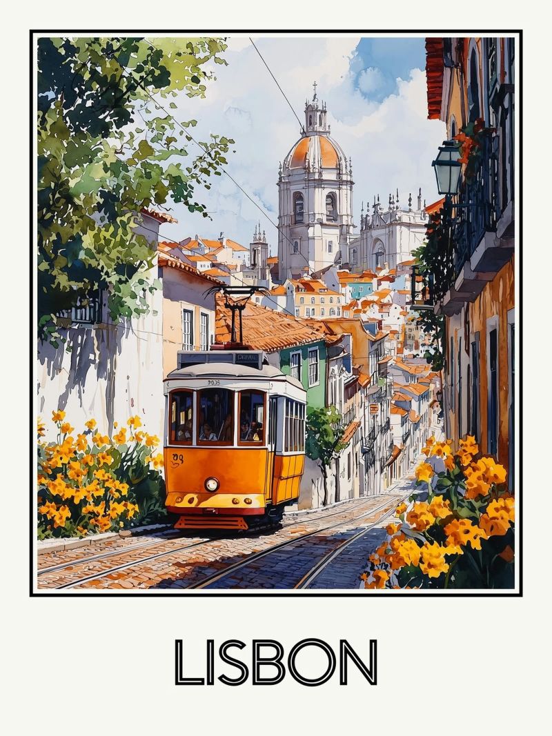Lisbonne poster de Frame the World