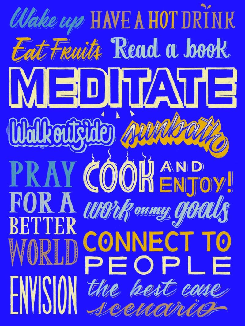 Daily routine poster da Glettering