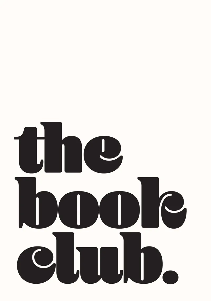The Book Club poster with aluminum frame by Lolly & Roobs