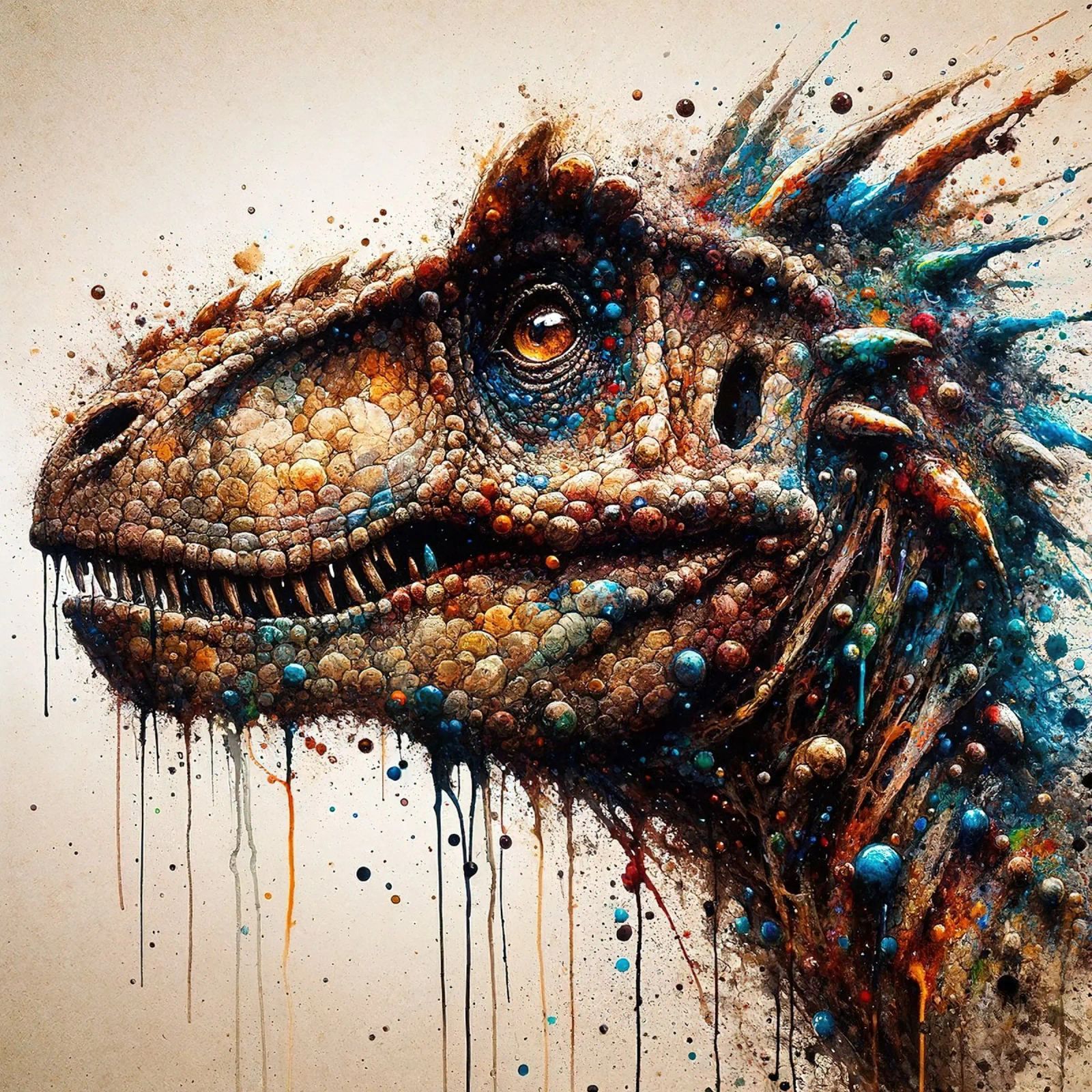 Dinosaurio poderoso poster de Chromatic Fusion Studio