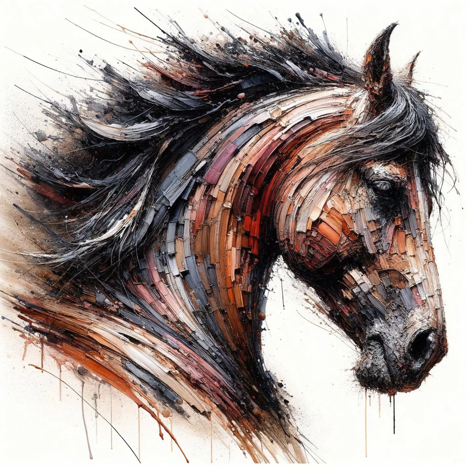 Powerful Horse poster by Chromatic Fusion Studio
