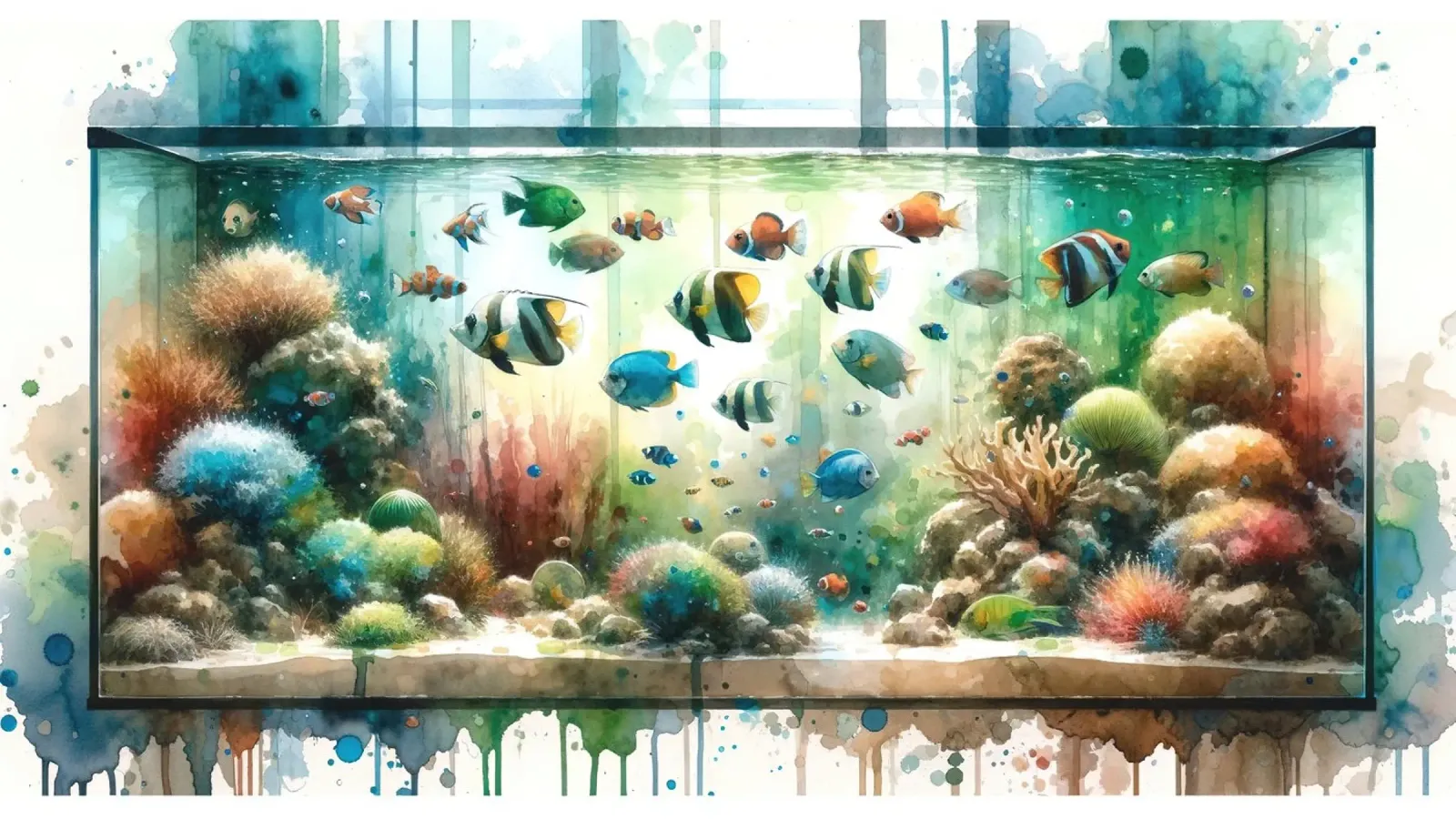 Acquario colorato pellicola backlit da Chromatic Fusion Studio