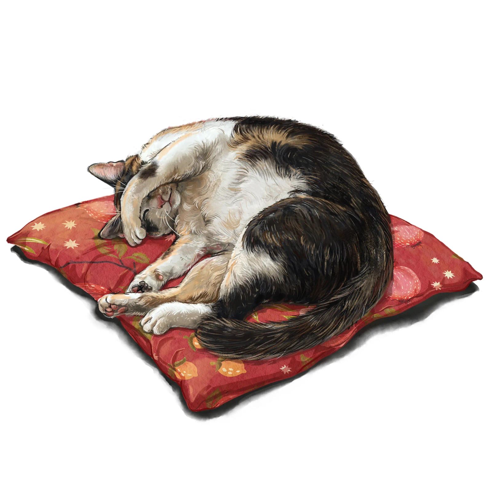 Napping Cat canvas by Laura Graves