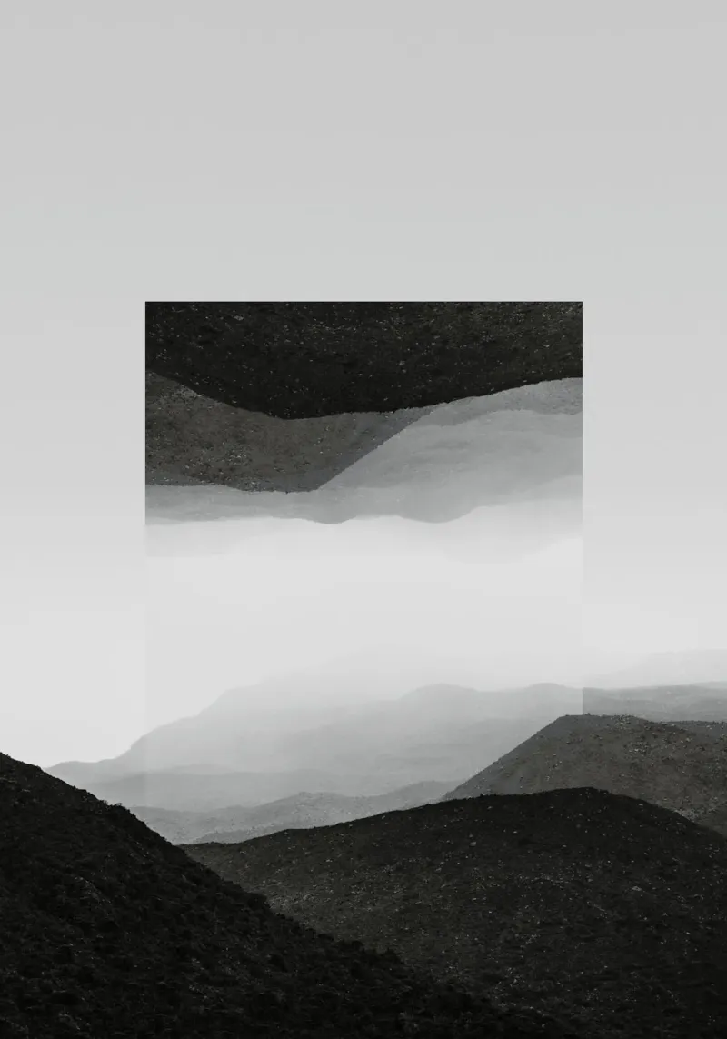 Mania Landscapes Mirrored 2 El Cocuy (Colombia) poster with wooden frame by Mania Print Collection