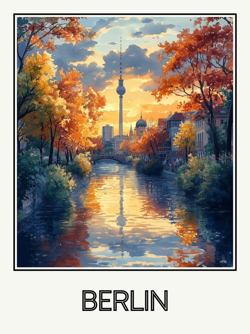 Berlin Poster von Frame the World