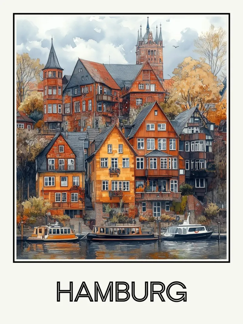 Amburgo carta hahnemühle da Frame the World