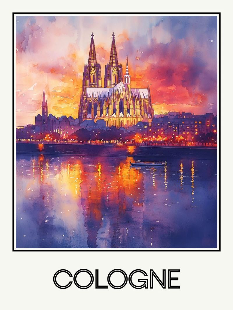Köln Poster von Frame the World