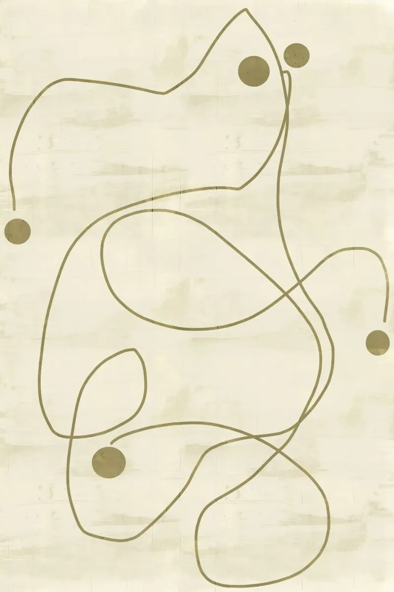 Neutral Lines and Dots 1 acryl van Casa Cartissi