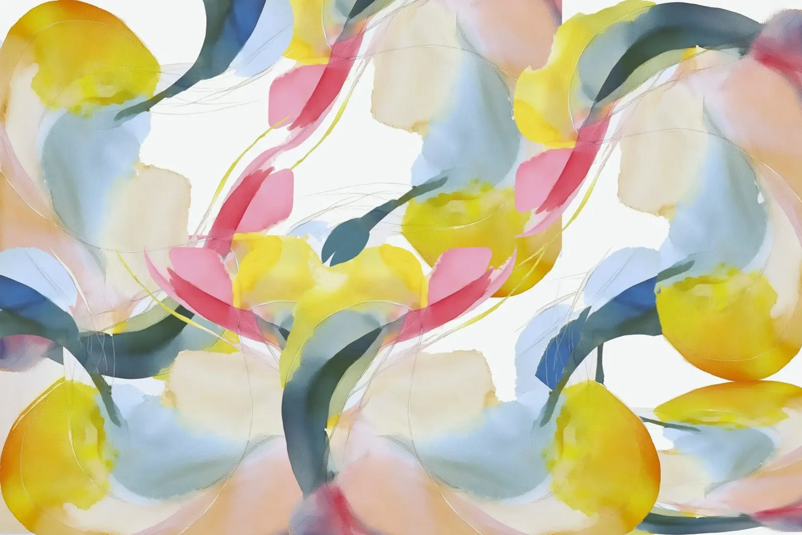 Multi Coloured Abstract Floral plexiglass da Casa Cartissi