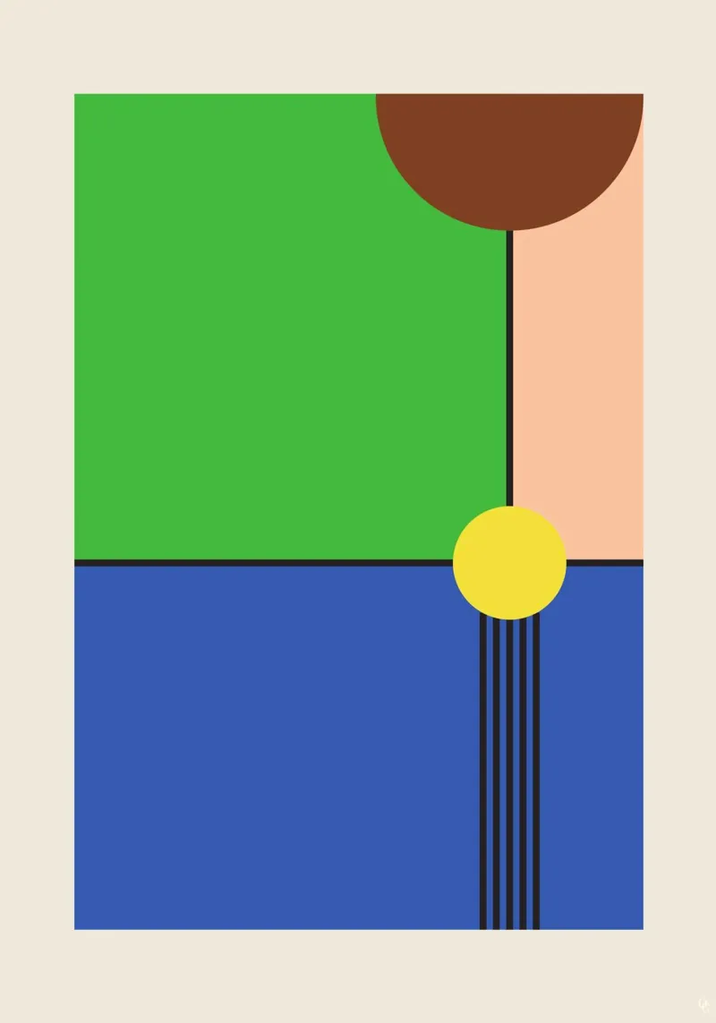 Affiche minimaliste de Luigi poster with wooden frame by OkleoStudio