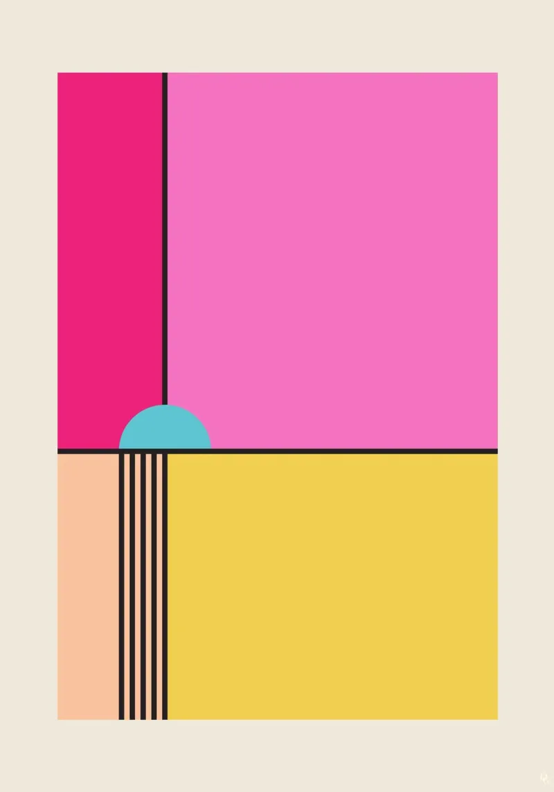 Affiche minimaliste de Princesse Peach hahnemühle by OkleoStudio