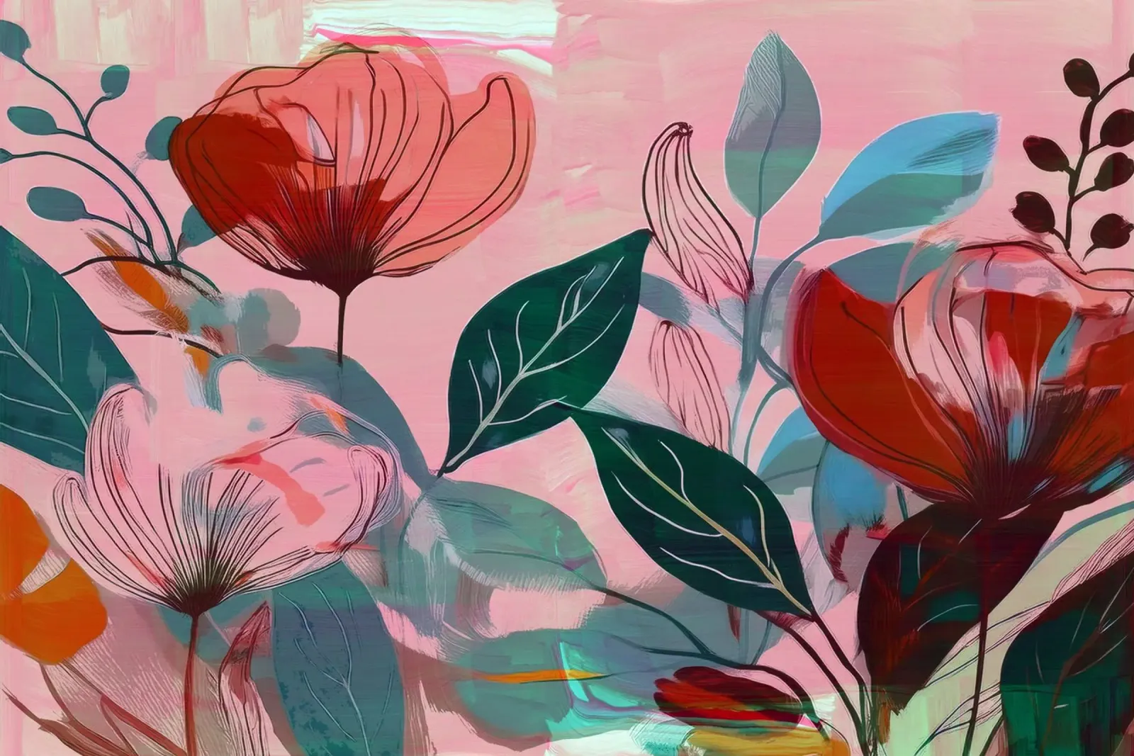Flower Garden 1 alu-dibond by Casa Cartissi