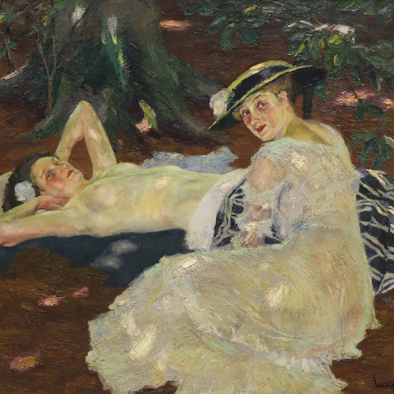 Edward Cucuel - Hot day poster with aluminum frame by ARTOTHEK
