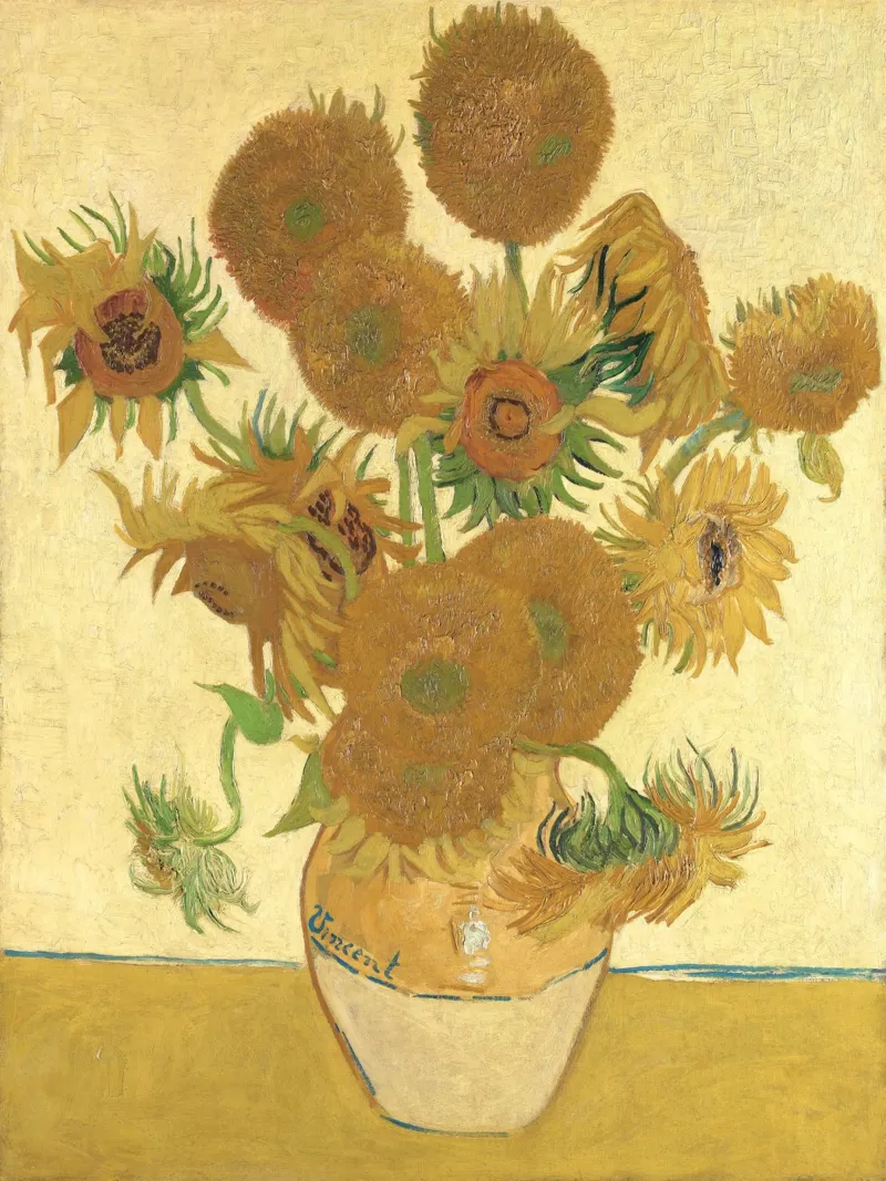 Sunflowers - Van Gogh poster with aluminum frame by apoloprints