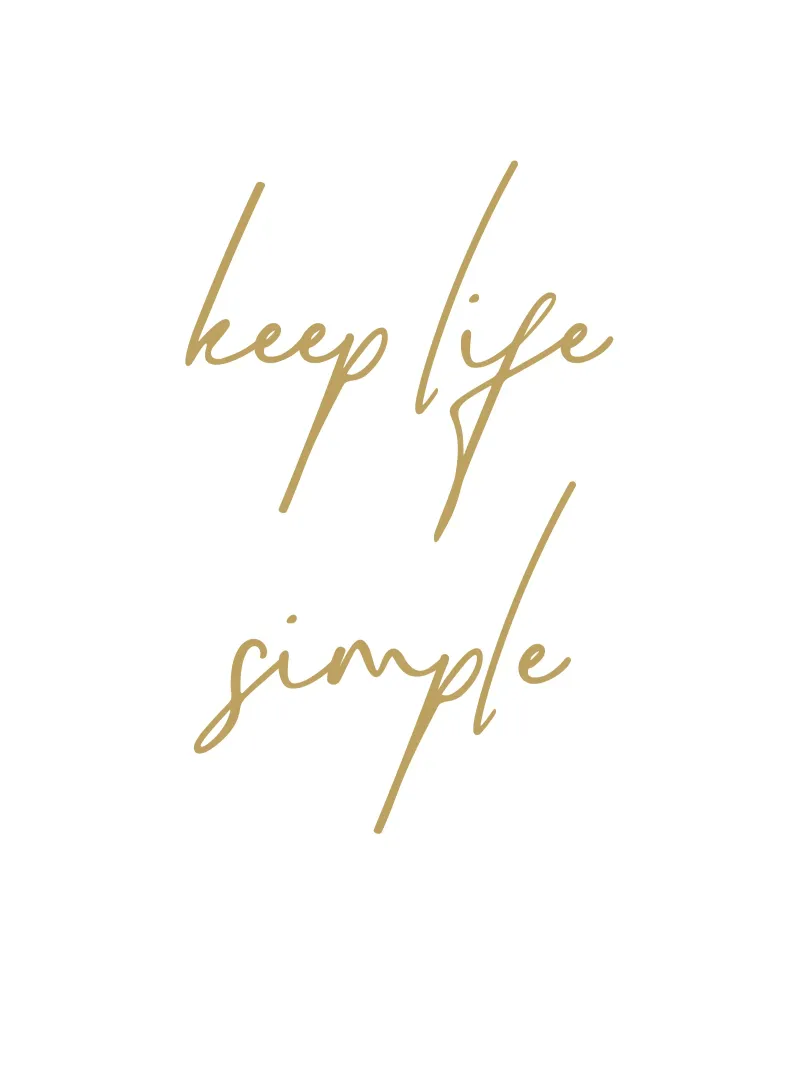 keep life simple pellicola backlit da apoloprints