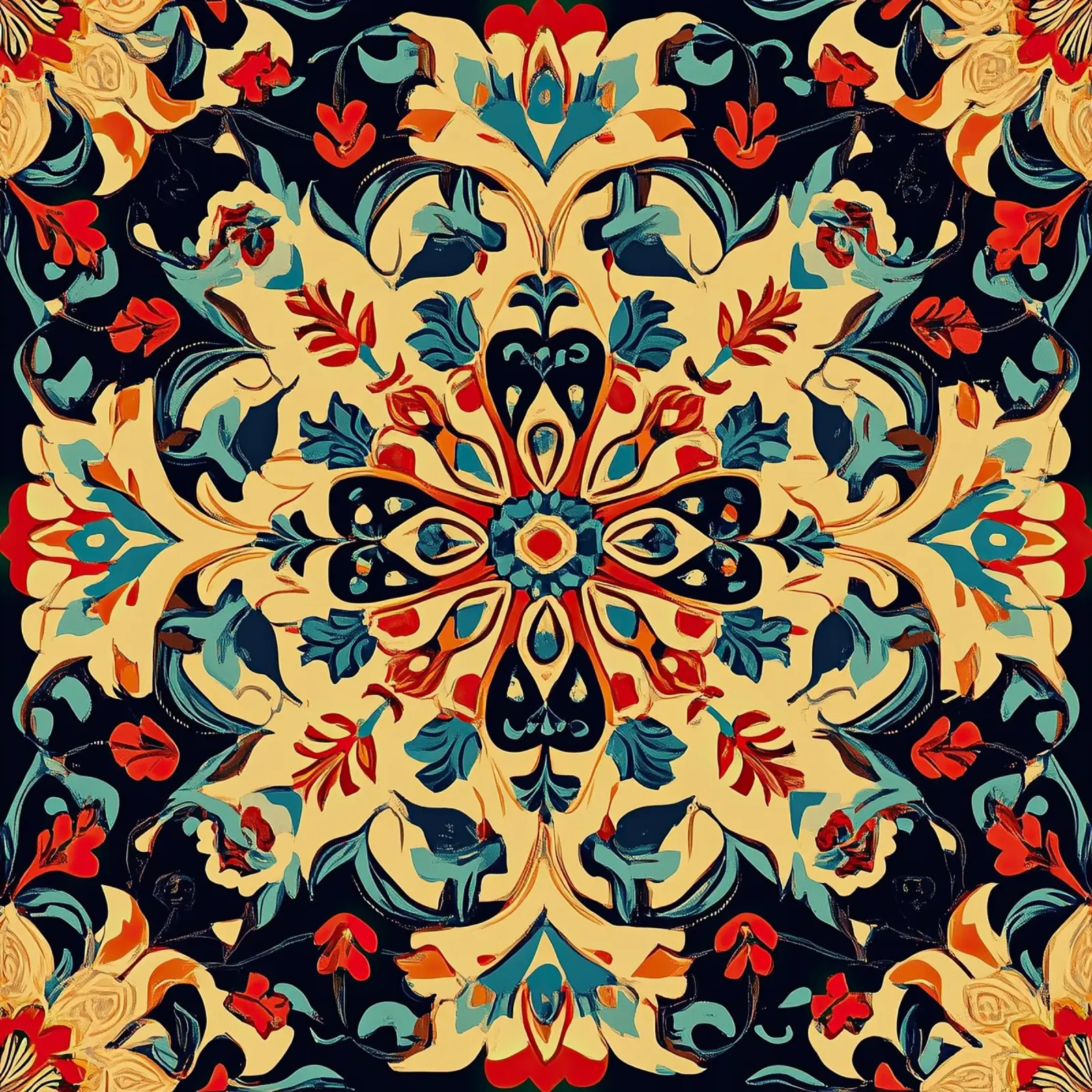 Art Nouveau - Il fiore della bellezza senza tempo poster con telaio in plastica da Artful Bloom