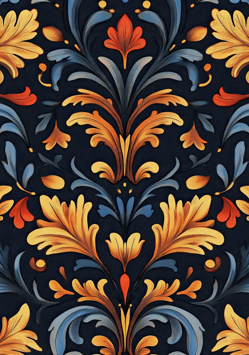 Art Nouveau - Sogno ornato a colori pellicola backlit da Artful Bloom