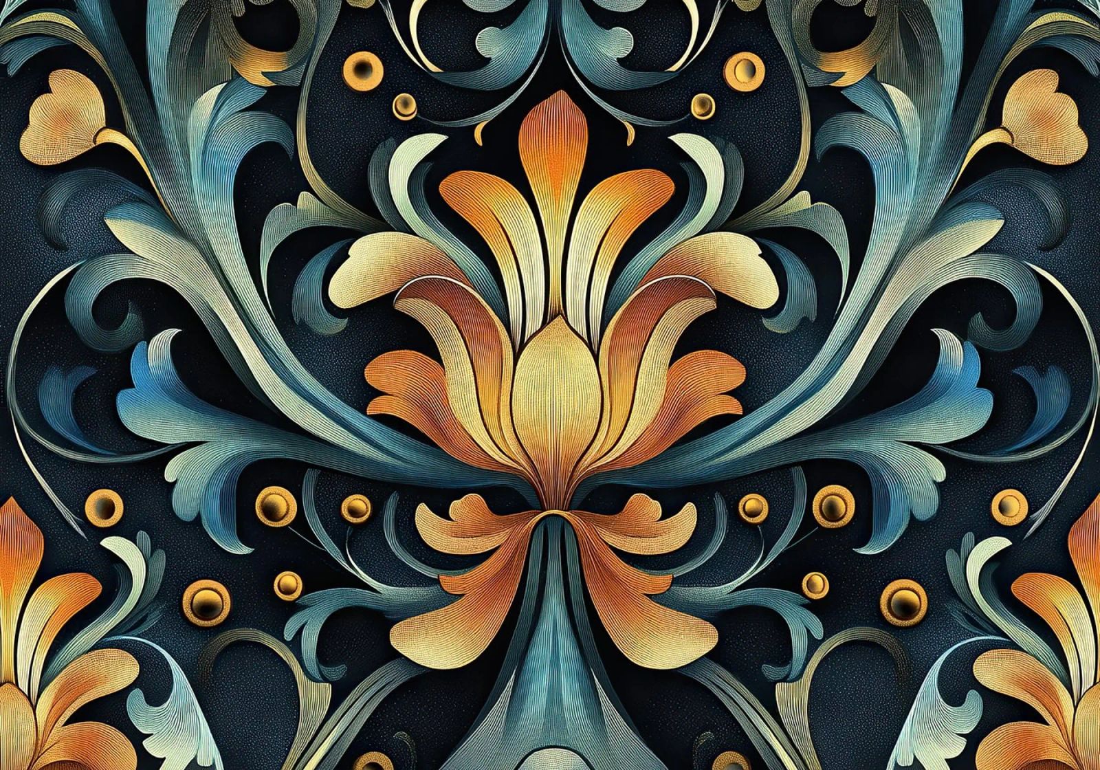 Jugenstil "Curved perfection unveiled" poster by Artful Bloom